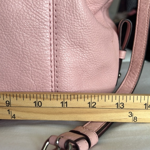 COACH EDIE SATCHEL  PINK BLUSH PEBBLED LEATHER - Picture 11 of 11
